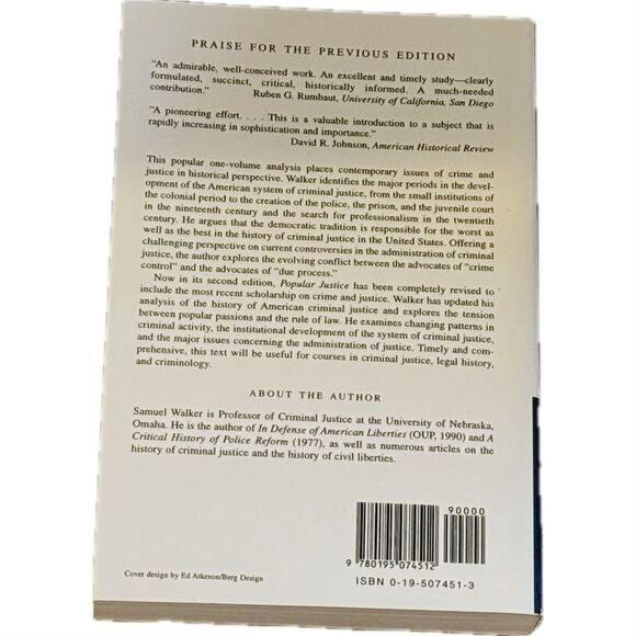 Popular Justice: A History of American Criminal Justice -
Paperback - Picture 2 of 3